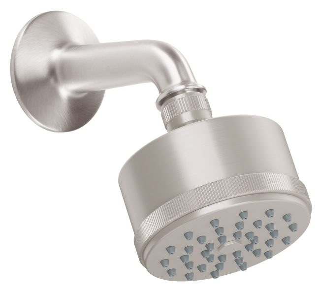 California Faucets Steampunk Bay Kit de Regadera de 8 Chorros - Acuñado - Satin Nickel