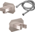 California Faucets Doheny Kit de Regadera de Mano de Pared con Codo de Suministro - Base Octagonal