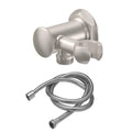 California Faucets Monterey Kit de Regadera de Mano de Pared con Soporte de Suministro - Base Hexagonal