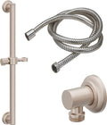 California Faucets Capitola Kit de Barra de Sujeción de 24" con Regadera de Mano - Níquel Satinado