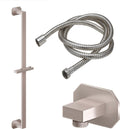 California Faucets Doheny Kit de Regadera de Mano con Barra Deslizante - Base Octagonal