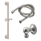 California Faucets Monterey Kit de Regadera de Mano con Barra de Apoyo de 30" - Níquel Satinado
