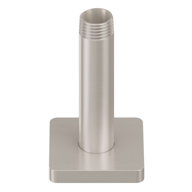 California Faucets San Elijo Brazo de Regadera de Techo - Base Cuadrada - Satin Nickel