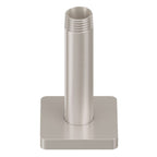 California Faucets San Elijo Brazo de Regadera de Techo - Base Cuadrada - Satin Nickel