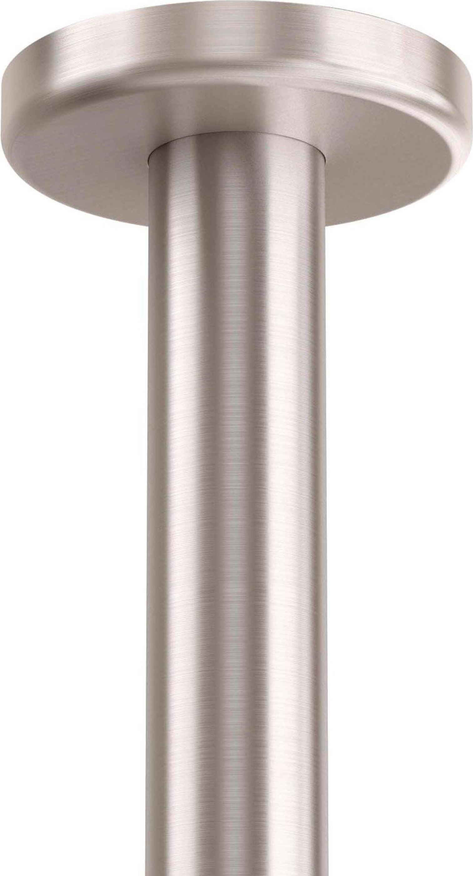 California Faucets Trousdale Brazo de Regadera de Techo - Base Redonda - Satin Nickel