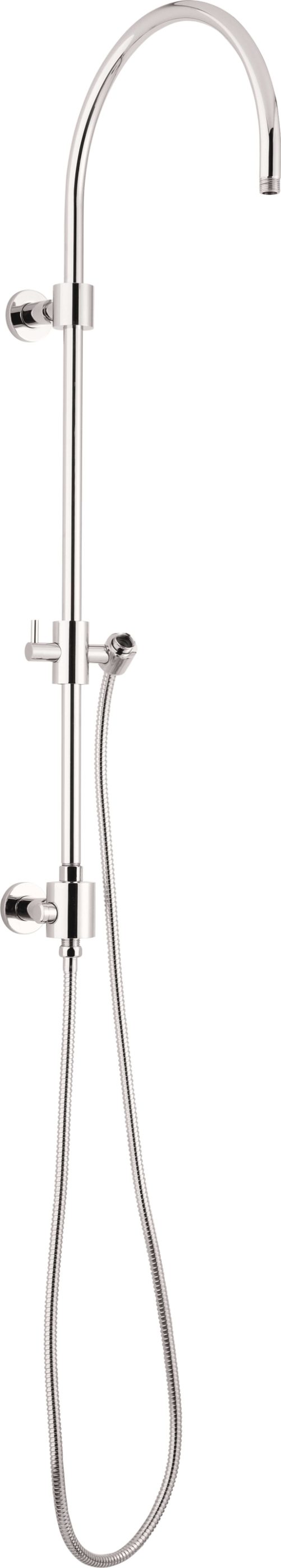 California Faucets Columna de Regadera Expuesta con Desviador y Soporte Deslizante
