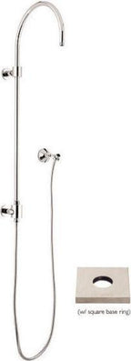 California Faucets Columna de Regadera Expuesta con Desviador y Soporte de Pared