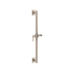California Faucets San Elijo Barra de Apoyo con Deslizador de 24" - Base Cuadrada - Níquel Satinado