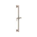 California Faucets San Elijo Barra de Apoyo con Deslizador de 30" - Base Cuadrada - Níquel Satinado