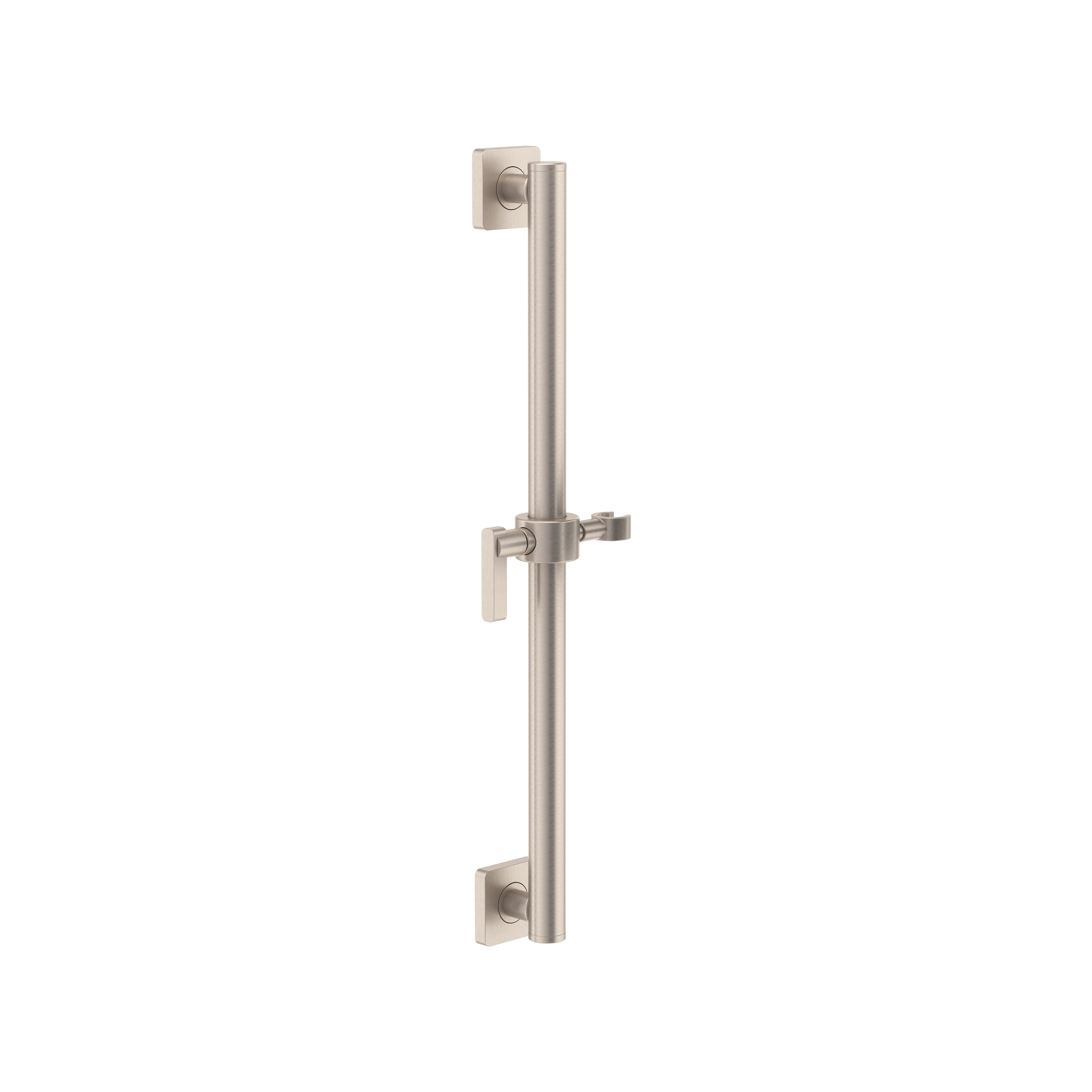 California Faucets San Elijo Barra de Apoyo con Deslizador de 30" - Base Cuadrada - Níquel Satinado