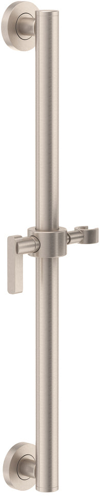 California Faucets San Elijo Barra de Apoyo con Deslizador de 24" - Base Redonda - Níquel Satinado