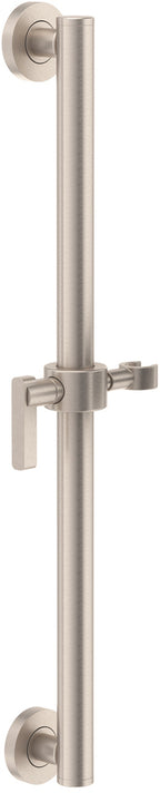 California Faucets San Elijo Barra de Apoyo con Deslizador de 30" - Base Redonda - Níquel Satinado