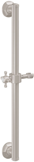 California Faucets Monterey Barra de Apoyo con Deslizador de 24" - Níquel Satinado