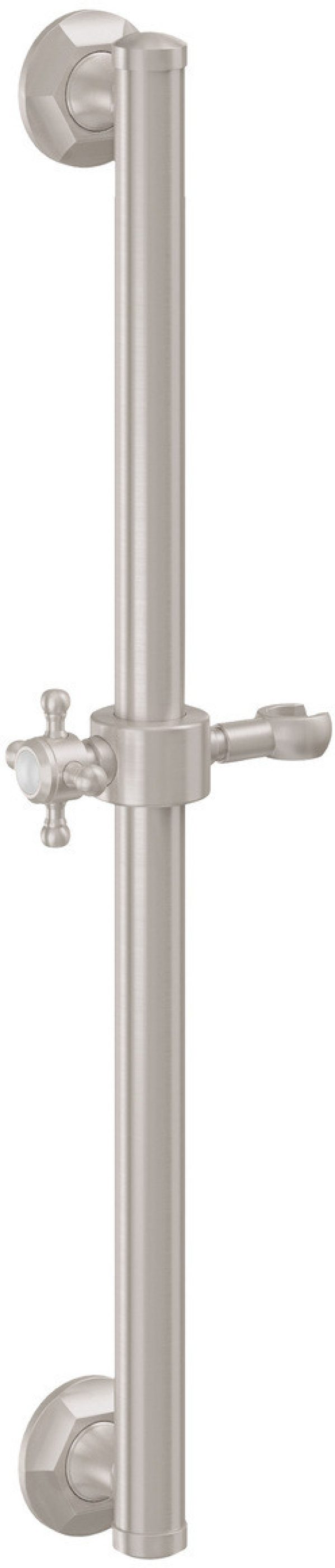 California Faucets Monterey Barra de Apoyo con Deslizador de 24" - Níquel Satinado