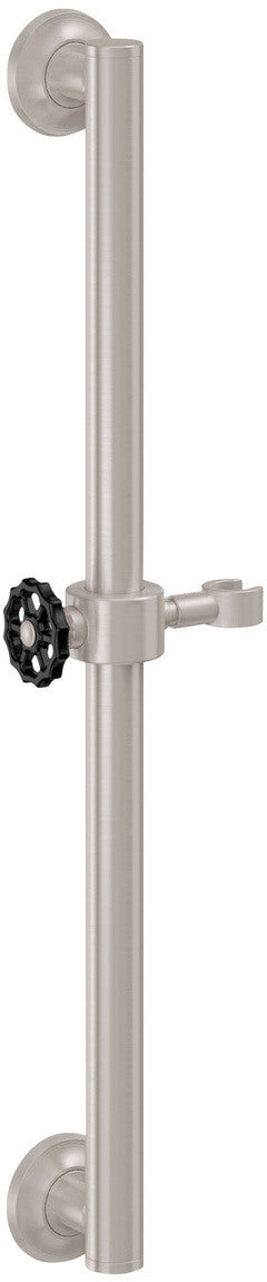 California Faucets Descanso Works Barra de Apoyo con Deslizador de 24" - Níquel Satinado