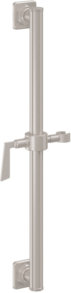 California Faucets Steampunk Bay Barra de Apoyo con Deslizador de 24" - Níquel Satinado