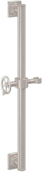 California Faucets Steampunk Bay Barra de Apoyo con Deslizador de 24" - Níquel Satinado
