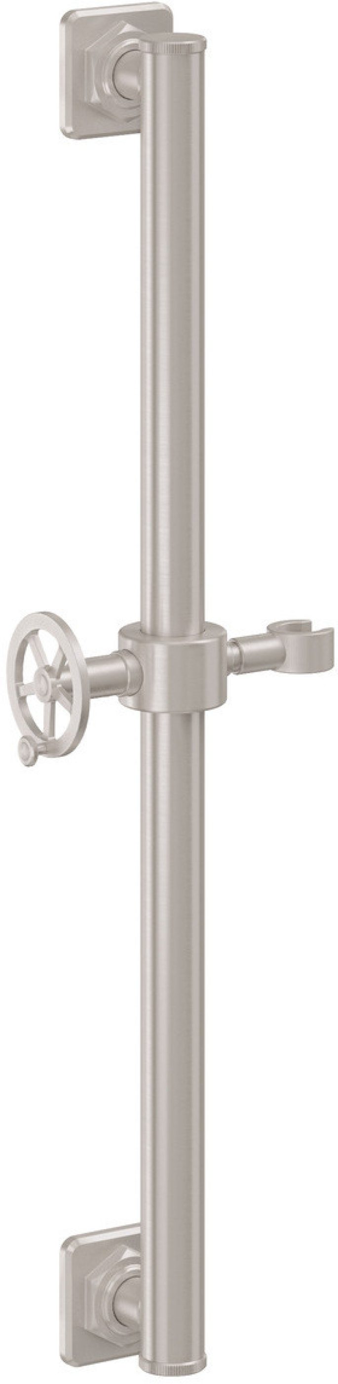 California Faucets Steampunk Bay Barra de Apoyo con Deslizador de 24" - Níquel Satinado
