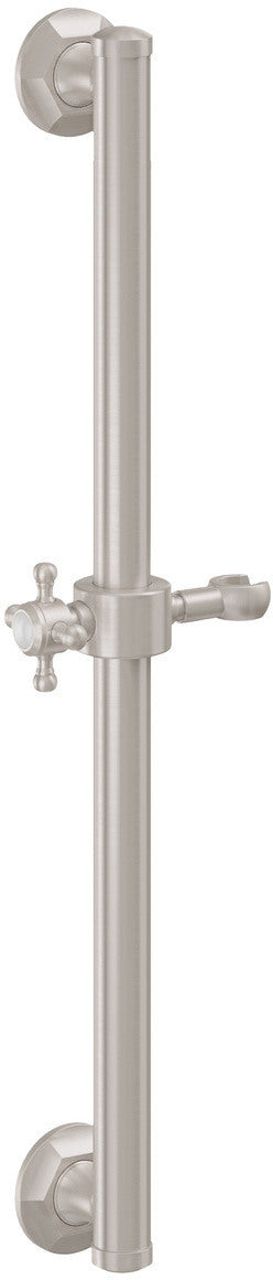 California Faucets Monterey Barra de Apoyo con Deslizador de 30" - Níquel Satinado