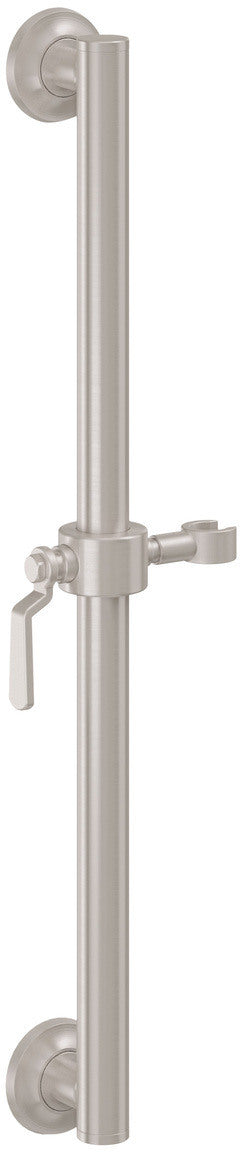 California Faucets Descanso Works Barra de Apoyo con Deslizador de 30" - Níquel Satinado