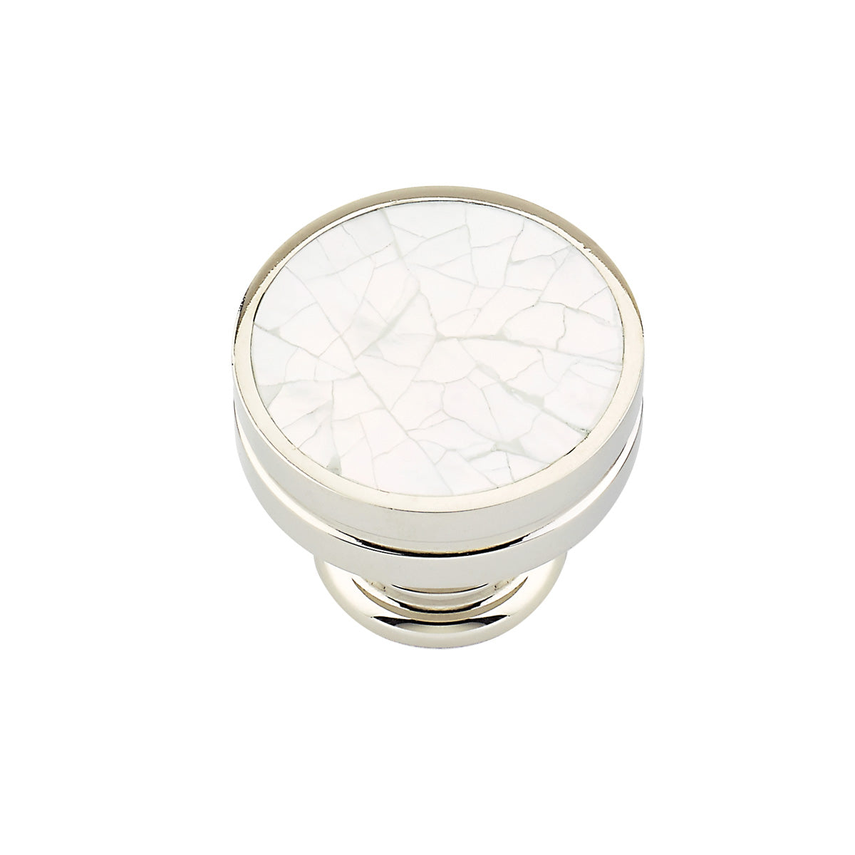 Schaub Perilla Mother Pearl Inlay Redonda — Níquel Pulido