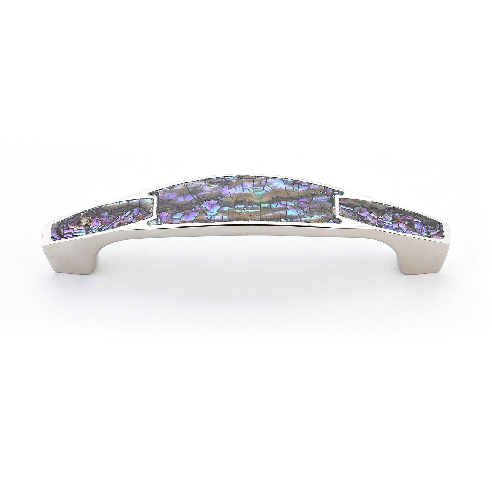 Schaub Jaladera Imperial Shell Inlay — Níquel Pulido