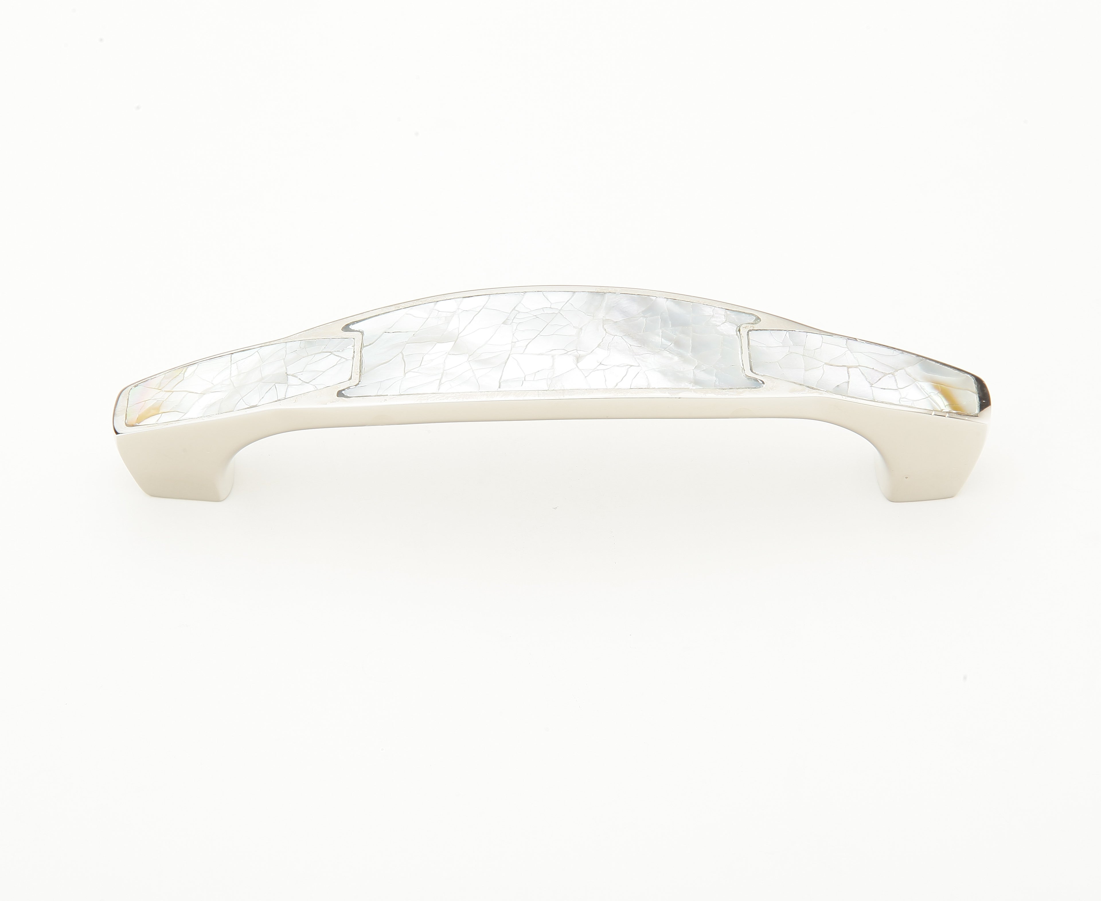 Schaub Jaladera Mother Pearl Inlay — Níquel Pulido