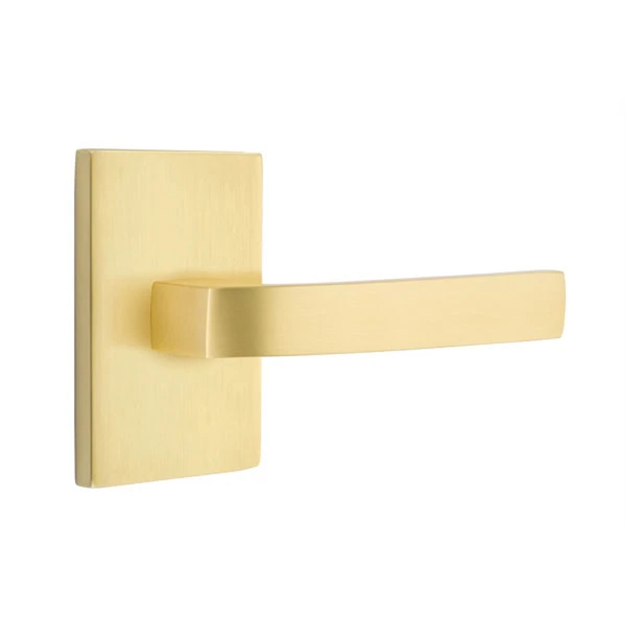 Latón Satinado · Modern Rectangular Rosette