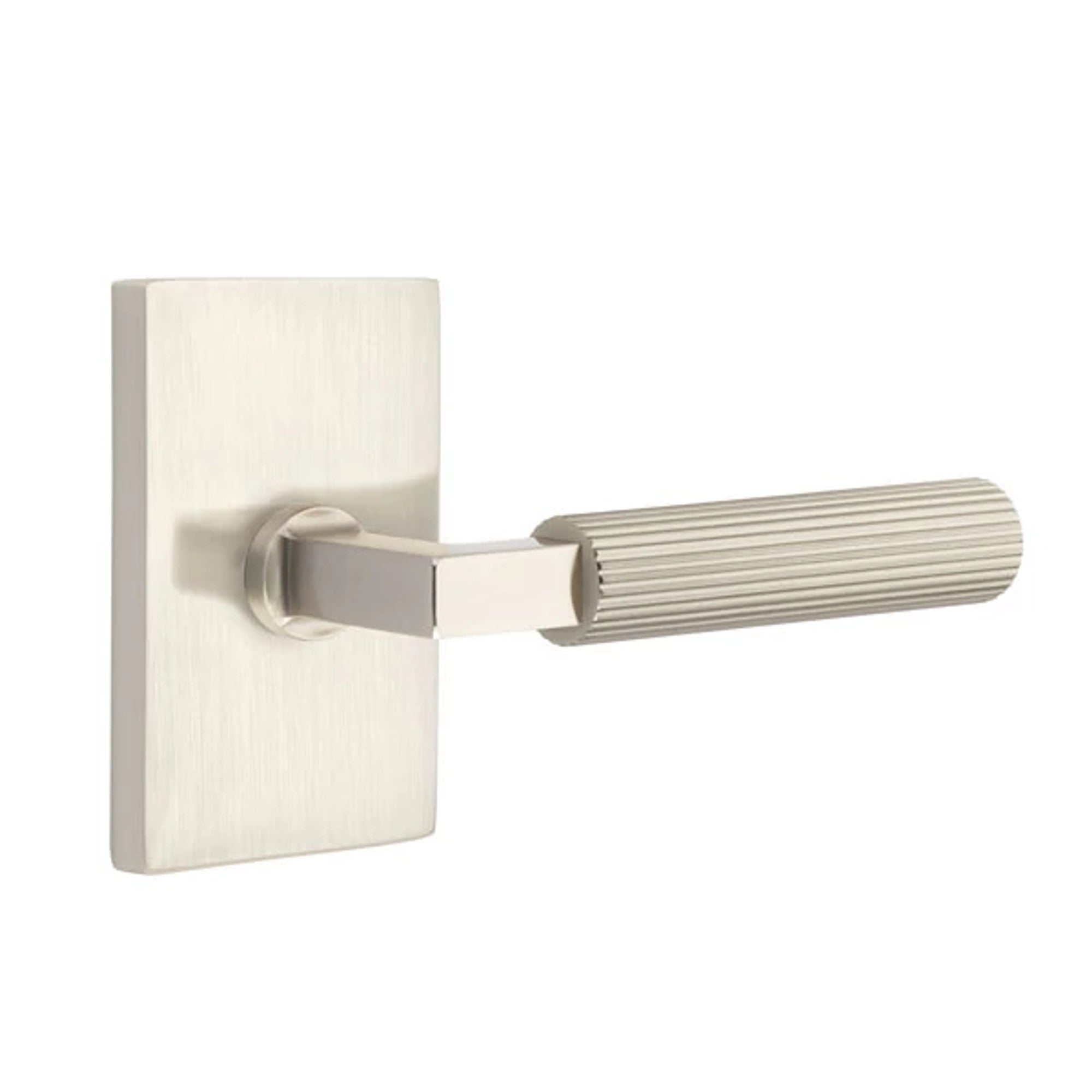 Níquel Satinado · Modern Rectangular Rosette