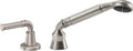California Faucets Trousdale Regadera de Mano y Desviador Completo para Tina Romana - Satin Nickel