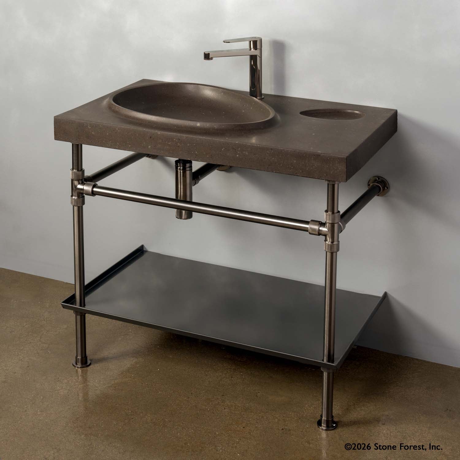 Stone Forest Tidal — Stone Forest Tidal Lavabo Mural de Basalto