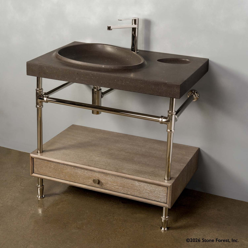 Stone Forest Tidal — Stone Forest Tidal Lavabo Mural de Basalto