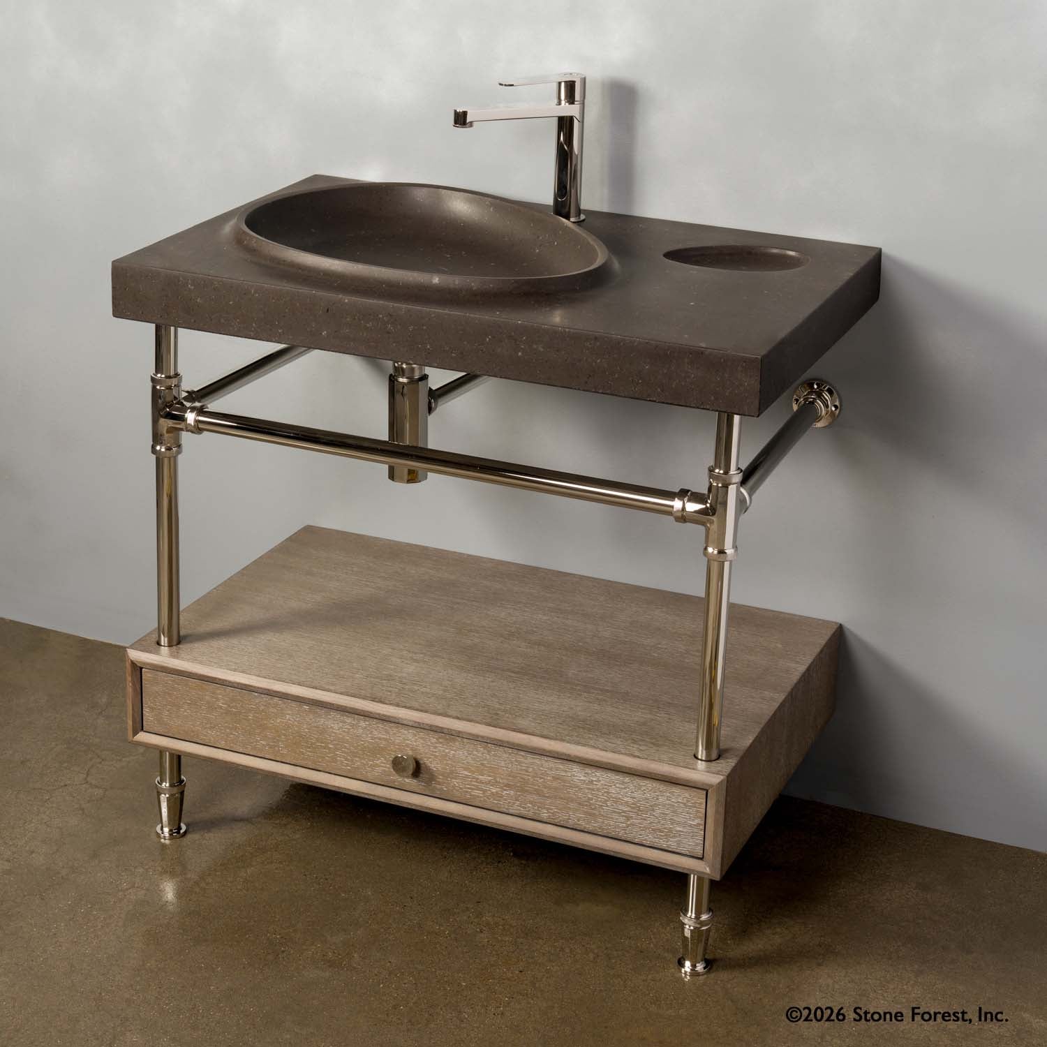 Stone Forest Tidal — Stone Forest Tidal Lavabo Mural de Basalto