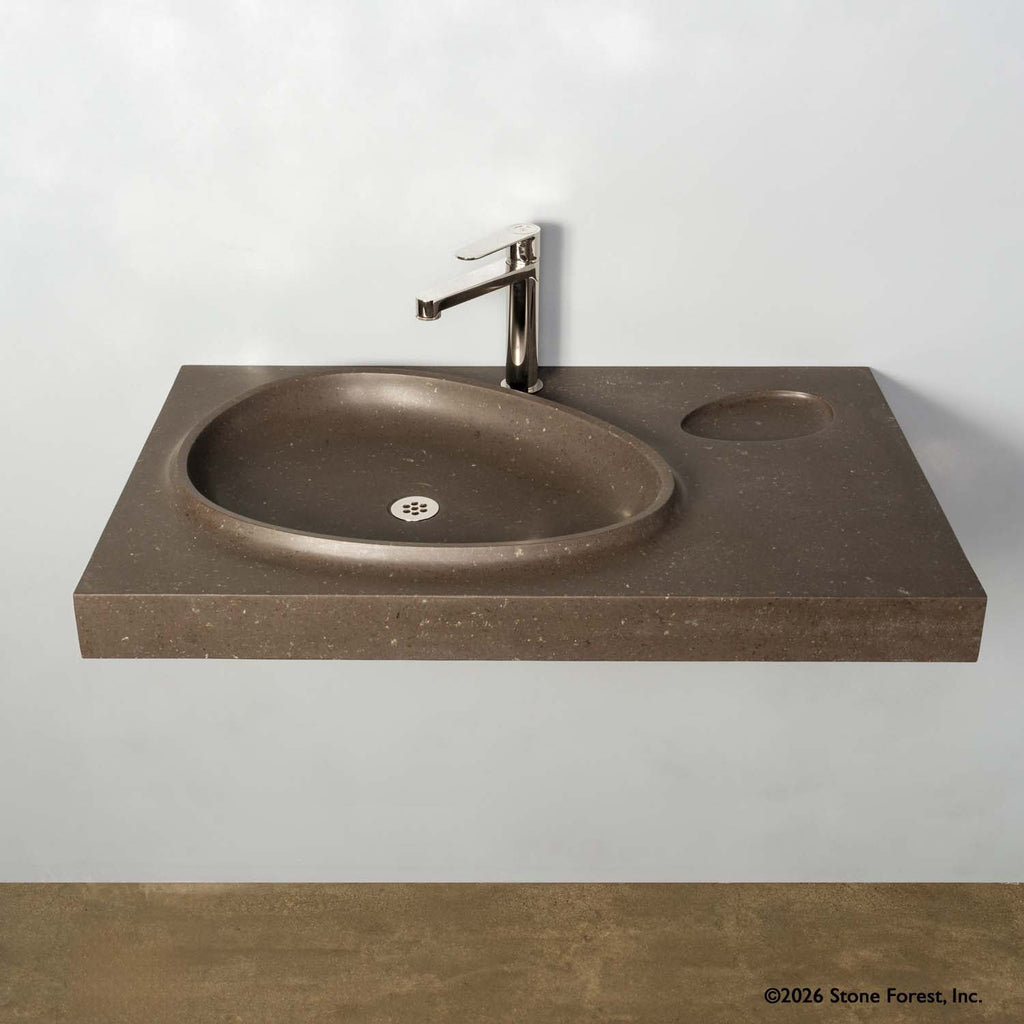 Stone Forest Tidal — Stone Forest Tidal Lavabo Mural de Basalto