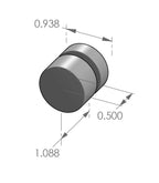 Assemblage Cabinet Knob (CK-190) — dibujo de especificaciones y dimensiones