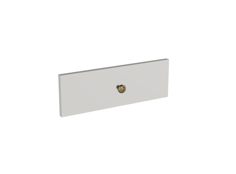 Round Ridge Cabinet Knob — Shown in SP Finish