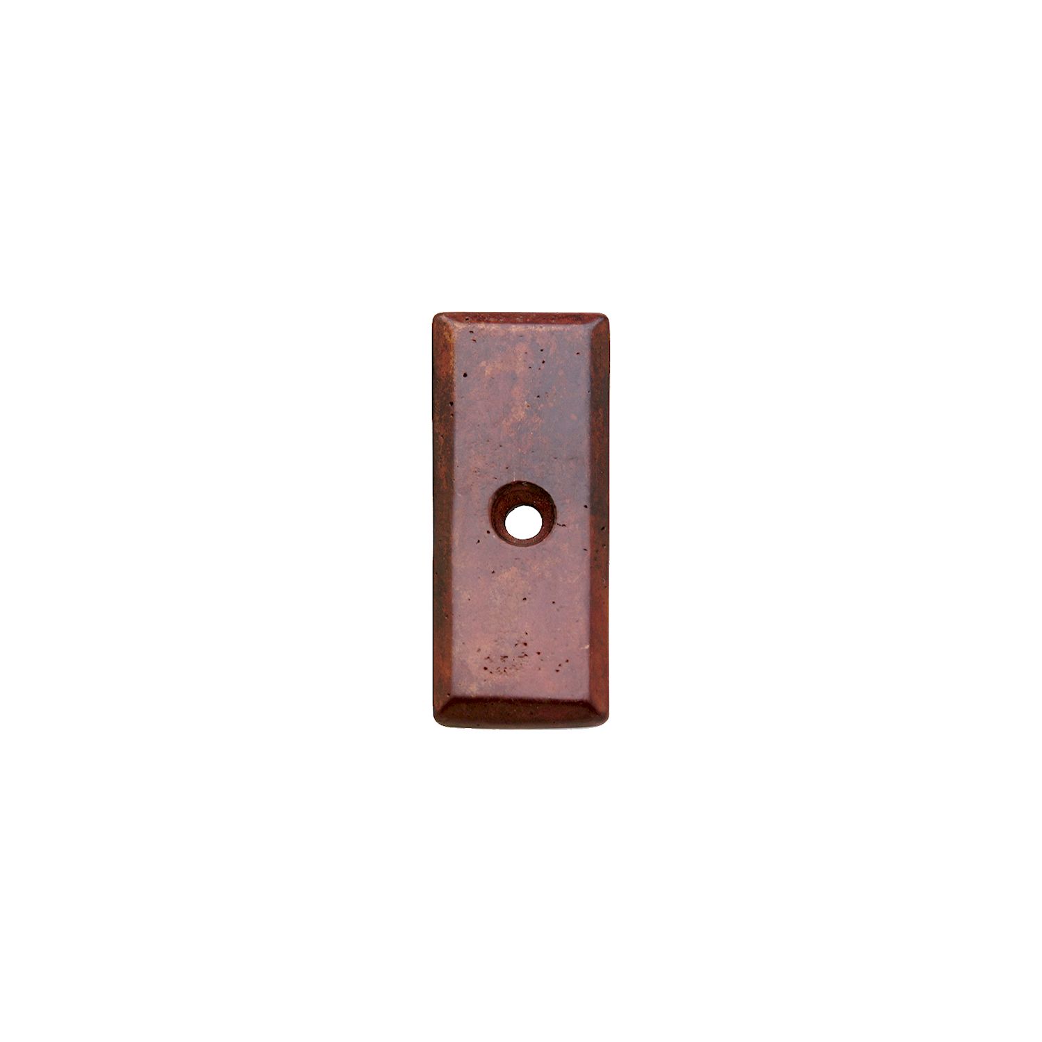 Roseta de gabinete rectangular — Rocky Mountain Hardware bronce macizo