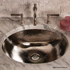 Stone Forest Vintage Countertop — Lavabo ovalado bajo cubierta / Acero Inoxidable Pulido