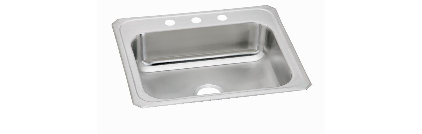 Elkay Tarja Dayton® Acero Inoxidable 33" x 22" x 8" 60/40 de Dos Tazones de Doble Montaje — vista de producto