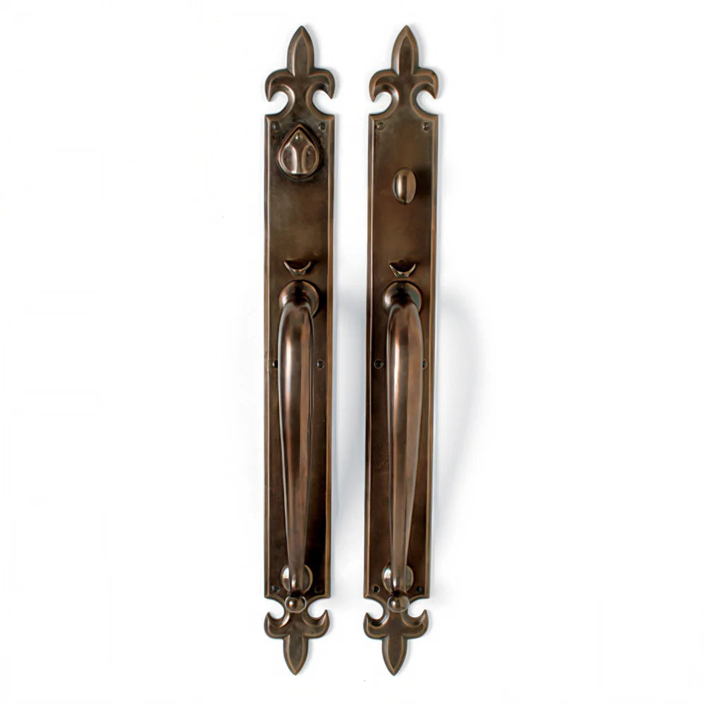 Handle x Handle Mortise Lock Door Entry Set — Shown in S2 Finish