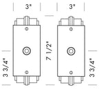 Passage Door Set (CS-366) — dibujo de especificaciones y dimensiones