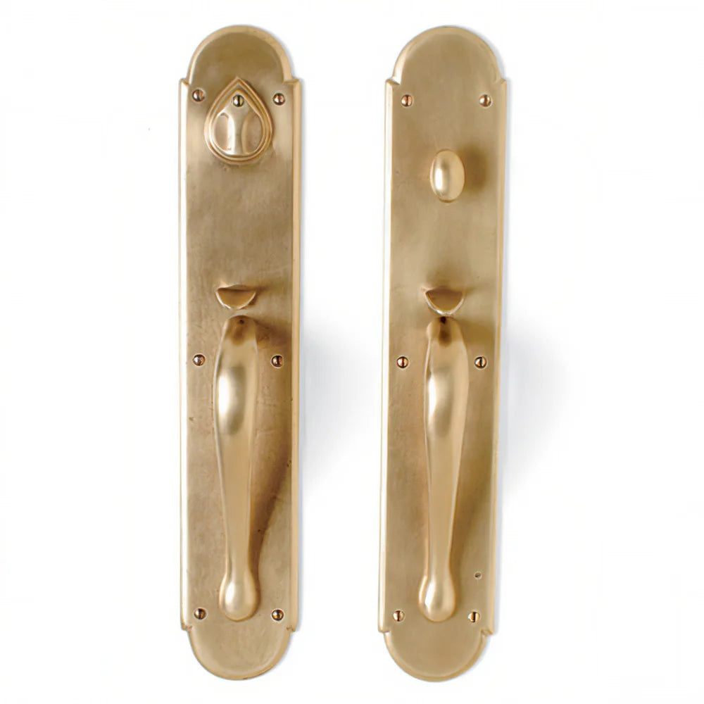 Handle x Handle Mortise Lock Door Entry Set — Shown in S1 Finish