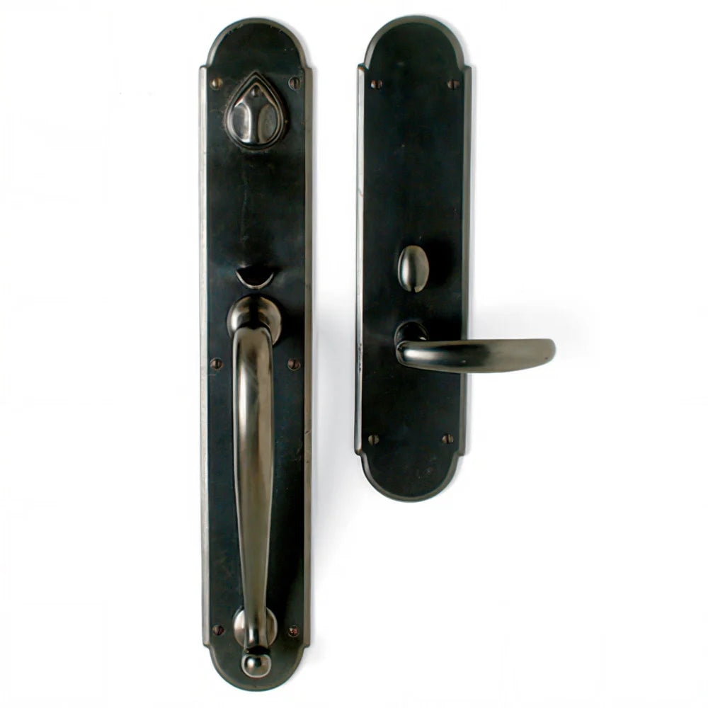 Handle x Lever Mortise Lock Door Entry Set — Shown in S3 Finish
