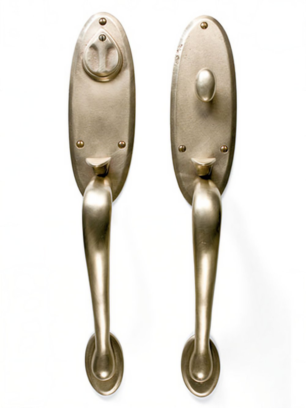 Handle x Handle Mortise Lock Door Entry Set — Shown in S1 Finish