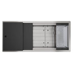 Elkay Tarja Circuit Chef® Workstation Acero Inoxidable 45-1/2" x 20-1/2" x 10" de Un Tazón Bajo Cubierta (Kit con Tablas de Polímero Negro) — vista de producto