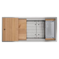 Elkay Tarja Circuit Chef® Workstation Acero Inoxidable 45-1/2" x 20-1/2" x 10" de Un Tazón Bajo Cubierta (Kit con Tablas de Madera de Cerezo) — vista de producto