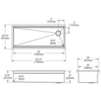 Elkay Tarja Circuit Chef® Workstation Acero Inoxidable 45-1/2" x 20-1/2" x 10" de Un Tazón Bajo Cubierta (Kit con Tablas de Madera de Cerezo) — vista de producto