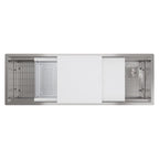 Elkay Tarja Circuit Chef® Workstation Acero Inoxidable 59-1/2" x 20-1/2" x 10" de Un Tazón Bajo Cubierta (Kit con Tablas de Polímero Blanco) — vista de producto