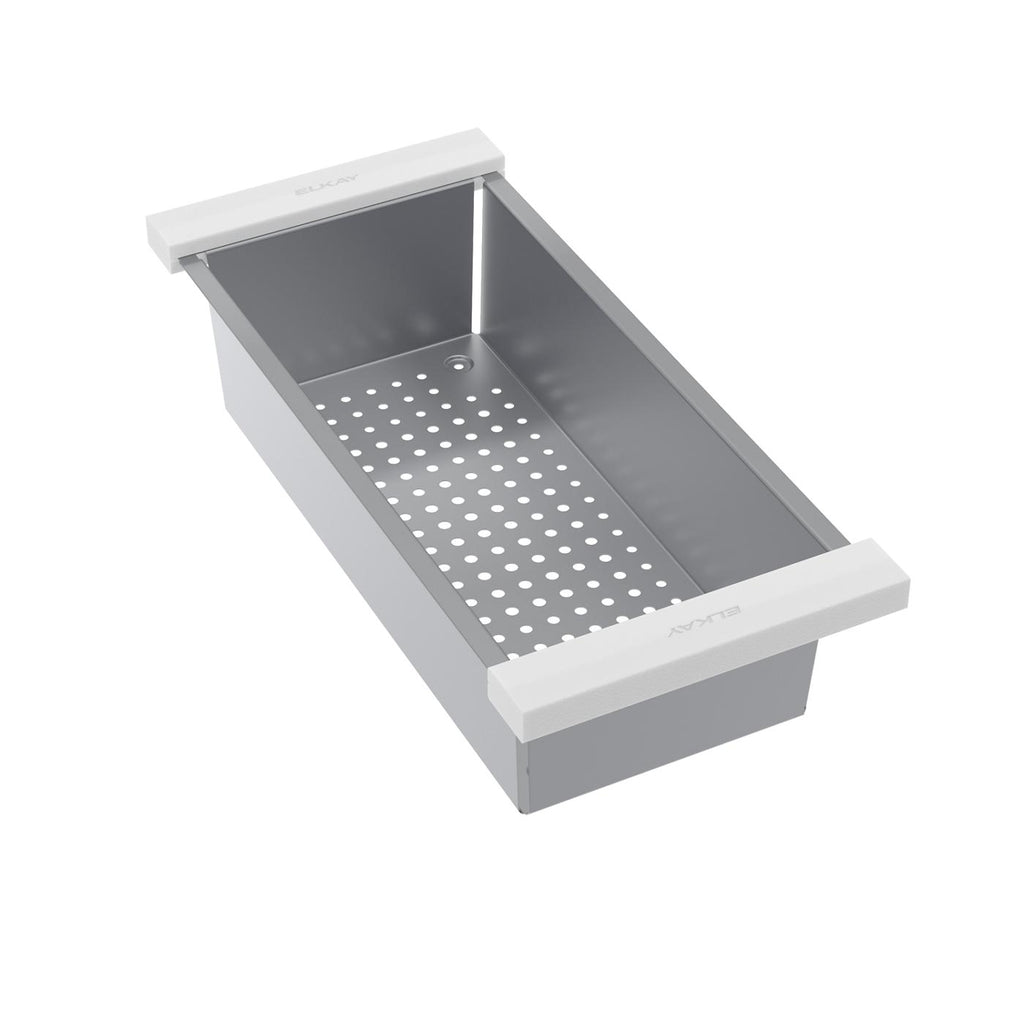 Elkay Tarja Circuit Chef® Workstation Acero Inoxidable 59-1/2" x 20-1/2" x 10" de Un Tazón Bajo Cubierta (Kit con Tablas de Polímero Blanco) — vista de producto