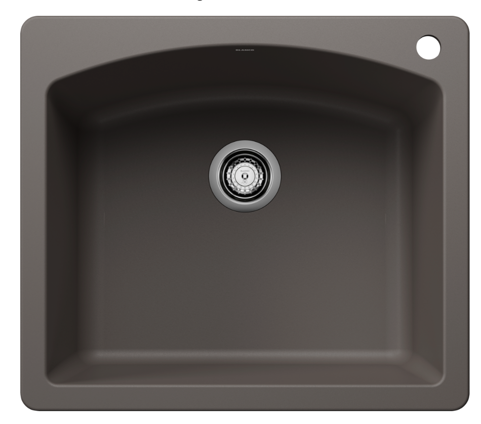 Blanco Diamond Single Bowl Dual Mount — Tarja de Silgranit